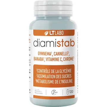 LT Labo Diamistab Maintien Glycémie Normale 120 gélules