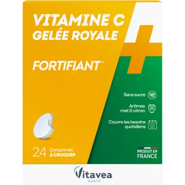 Vitavea Vitamine C + Gelée Royale Fortifiant 24 comprimés