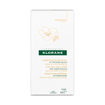 Klorane Cire Froide Visage Amande Douce 6 bandelettes