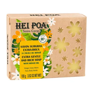 Hei Poa Savon Surgras Extra-Doux 100 g
