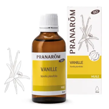 PRANAROM Huile végétale bio à l'extrait de Vanille 50ml