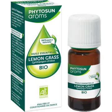Huile essentielle bio de lemongrass – Phytosun Arôms