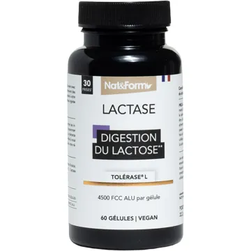 Nat & Form Lactase 60 Gélules