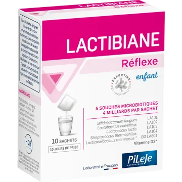 Lactibiane Réflexe Enfant Pileje Ferments Lactiques Vitamine D 10 Sachets