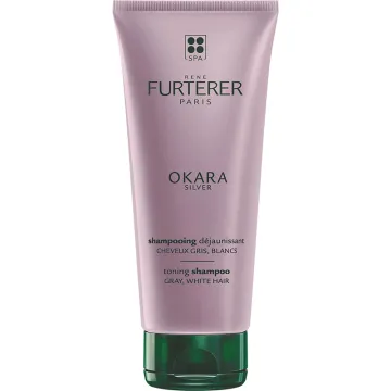 René Furterer Okara Silver Shampooing Déjaunissant Cheveux Gris et Blancs 200 ml