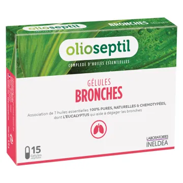 Olioseptil Gélules Bronches Huiles Essentielles - 15 gélules
