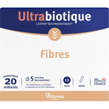 Vitavea Ultrabiotique Fibres Microbiote & Transit 10 sticks