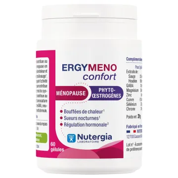 Nutergia ErgyMeno Confort – Bien-être pendant la ménopause – 60 gélules