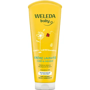Weleda Bébé Calendula Crème Lavante Corps et Cheveux Bio 200 ml
