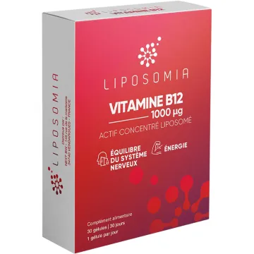 Prescription Nature Liposomia Vitamine B12 Énergie – 30 gélules
