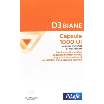 Pileje D3 Biane Vitamine D3 30 capsules