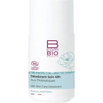 BcomBIO Déodorant Soin 48H aux Probiotiques Roll-On 50 ml
