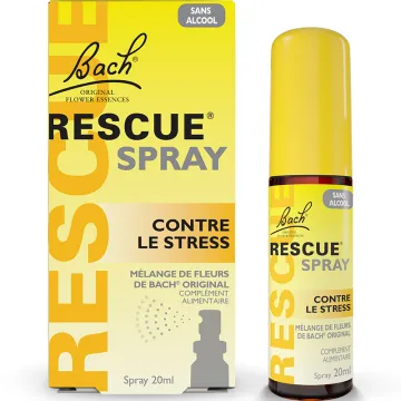 Rescue Spray Sans Alcool Fleurs de Bach Original - 20 ml