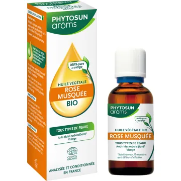 Huile végétale bio de rose musquée – Phytosun Arôms