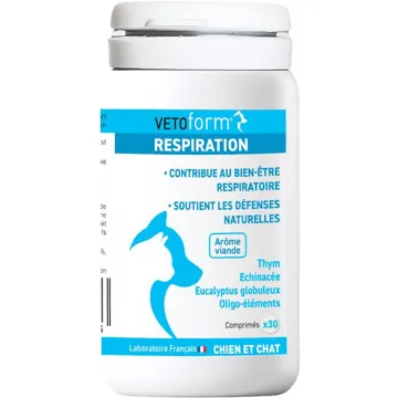 Vetoform Bien-Être Respiratoire Chien et Chat 30 Comprimés