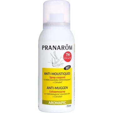 Pranarôm Aromapic Spray Corps Anti-Moustique Bio 75 ml
