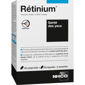 NHCO Retinium Santé des Yeux 28 comprimés + 28 capsules
