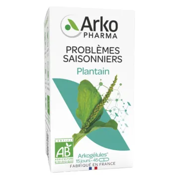 Arkogélules Plantain Problèmes Saisonniers Bio 45 gélules