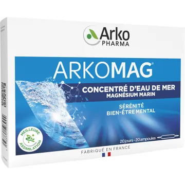 Arkopharma Arkomag Magnésium Marin + B6 20 Ampoules