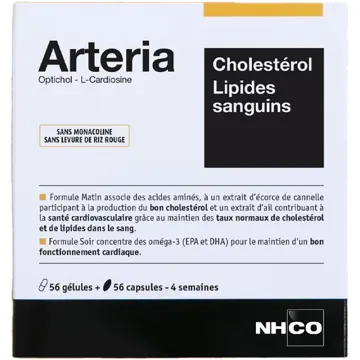NHCO Arteria Cholestérol Lipides Sanguins 112 gélules
