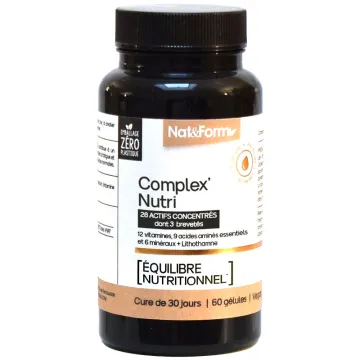 Nat & Form Complex'Nutri 60 Gélules Végétales