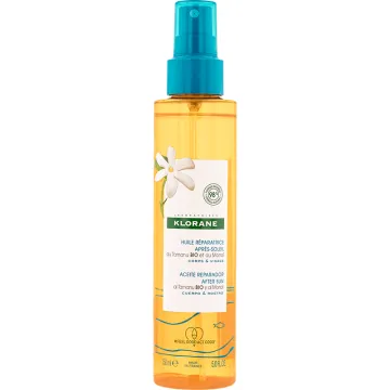 Klorane Polysianes Huile Réparatrice Après-Soleil Monoï & Tamanu Bio 150 ml