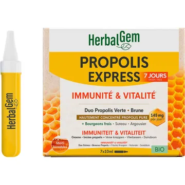 Propolis Express Monodoses Bio 7 x 10 ml HerbalGem