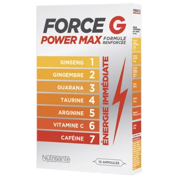 FORCE G POWER MAX BOOSTER shot AMPOULES