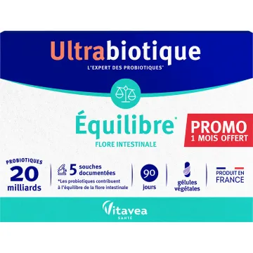 Vitavea Ultrabiotique Équilibre Flore Intestinale 90 gélules végétales