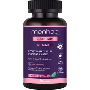 Vitavea Manhaé Coupe-Faim Naturel 60 gummies