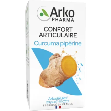 Arkopharma Arkogélules Curcuma Pipérine Confort Articulaire Bio 40 gélules