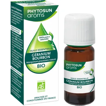 Huile essentielle bio de géranium Bourbon – Phytosun Arôms