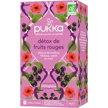 Détox Fruits Rouges Infusion Bio 20 sachets Pukka