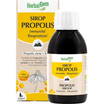 Sirop à la Propolis Adultes Bio 150 ml HerbalGem