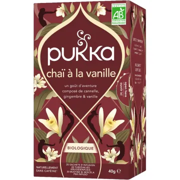 Chaï à la Vanille Infusion Bio 20 sachets Pukka