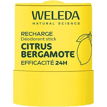 Weleda Déodorant Stick Rechargeable 24h Citrus & Bergamote Recharge 50 g