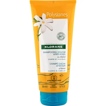 Klorane Polysianes Shampooing Douche Après-Soleil Monoï 200 ml