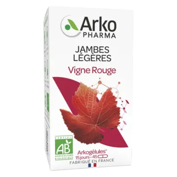 Arkogélules Vigne Rouge Jambes Légères Bio 45 gélules