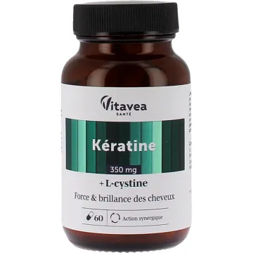 Vitavea Kératine Force & Brillance des Cheveux 60 gélules