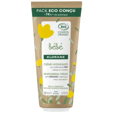Klorane Bébé Crème Hydratante au Calendula Bio 200 ml