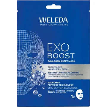 Weleda Exo Boost Collagen Masque Tissu Gentiane Bleue & Edelweiss