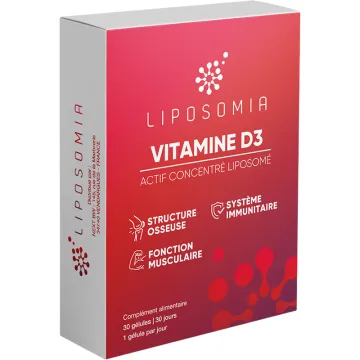 Prescription Nature Liposomia Vitamine D3 liposomée – 30 gélules