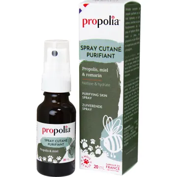 Propolia Animaux Spray Cutané Purifiant Propolis & Miel 20 ml