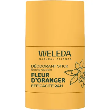Weleda Déodorant Stick Rechargeable 24h Fleur d'Oranger 50 g