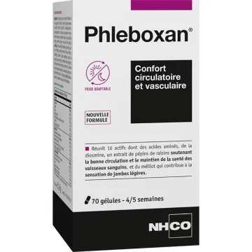 NHCO Phleboxan Confort Circulatoire & Vasculaire 70 gélules