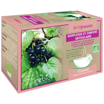 Inebios Artipause Souplesse et Confort Articulaire Tisane Bio 20 sachets