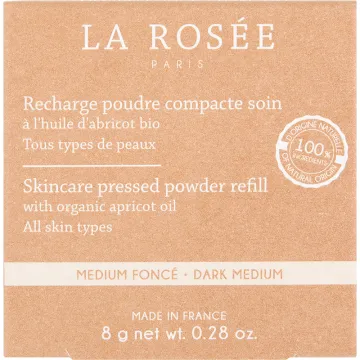 La Rosée Poudre Compacte Soin 8 g Teinte Médium Foncé