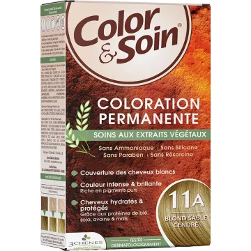 3 Chênes Color & Soin Coloration Permanente Cheveux Blonds 11A Blond Sable Cendré