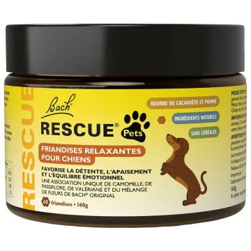 Rescue Pets Friandises Apaisantes pour Chiens Fleurs de Bach - x60