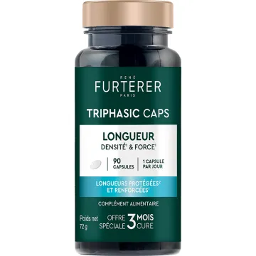 René Furterer Triphasic Caps Compléments Cheveux Longs Densité & Force 90 capsules